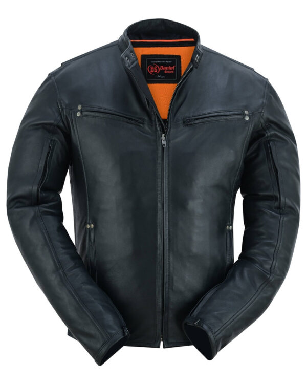 RC742 Men's Lightweight Drum Dyed Naked Lambskin Jacket - Image 4