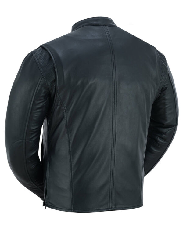 RC742 Men's Lightweight Drum Dyed Naked Lambskin Jacket - Image 5