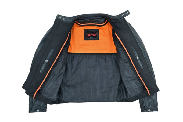 RC742 Men's Lightweight Drum Dyed Naked Lambskin Jacket - Image 7