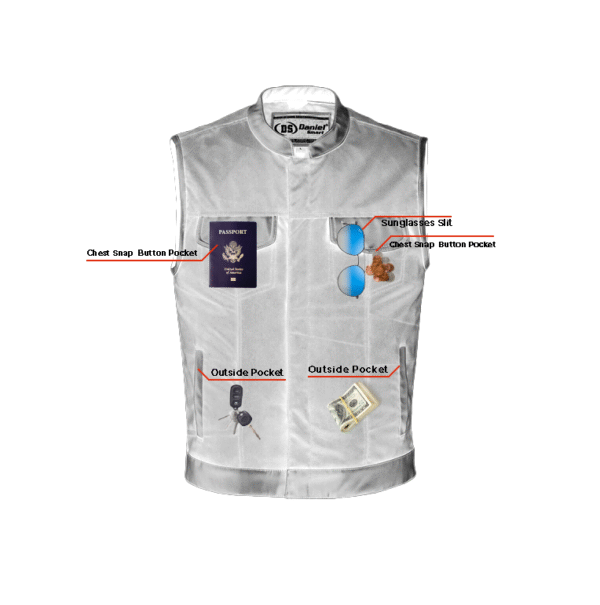 RC689 Concealed Snap Closure, Textile Material, Scoop Collar & Hidden - Image 9