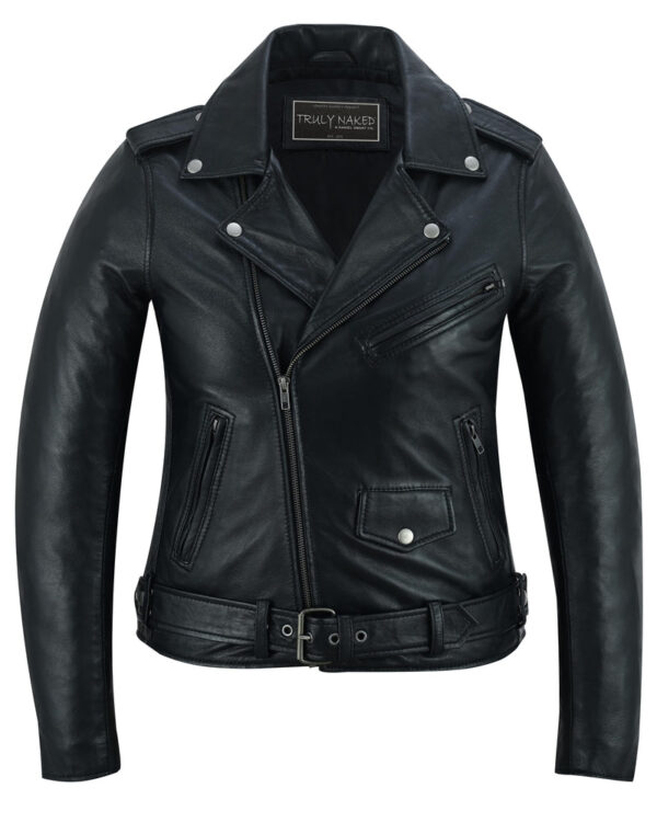 Night Shine Women's Black Fashion Leather Jacket - Image 6