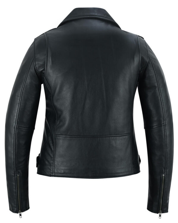 Night Shine Women's Black Fashion Leather Jacket - Image 7
