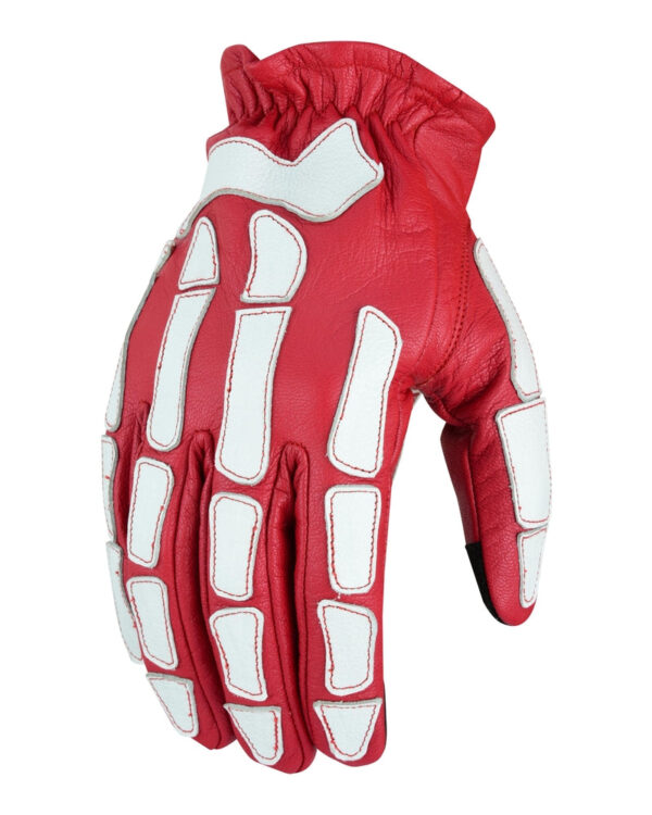 Skeletal Grip Red and White Skeleton Design Riding Glove (BluWater) - Image 3