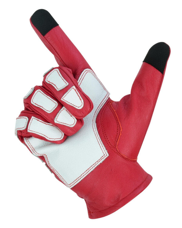 Skeletal Grip Red and White Skeleton Design Riding Glove (BluWater) - Image 4