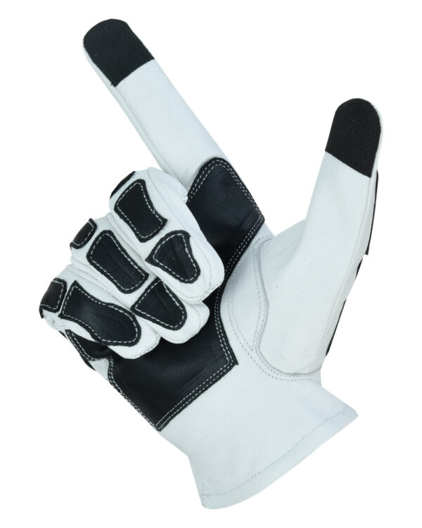 Glove Grace White and Black Skeleton Hand Riding Glove (BluWater) - Image 4