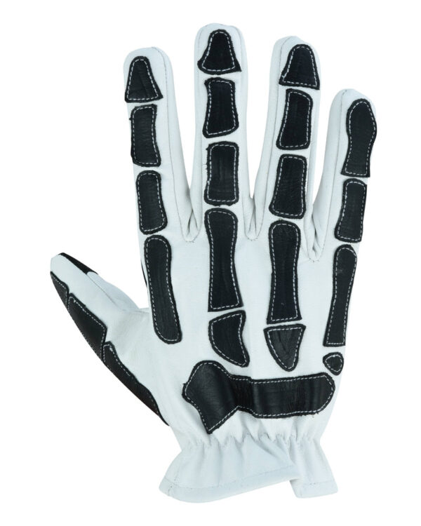 Glove Grace White and Black Skeleton Hand Riding Glove (BluWater) - Image 5