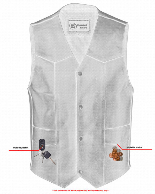 RC110 Traditional Single Back Panel Concealed Carry Vest - Image 4
