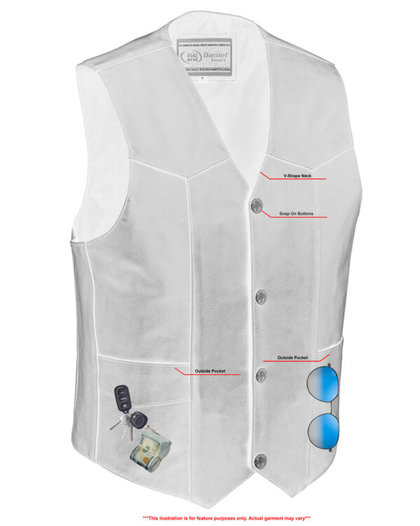 RC115 Men's Single Back Panel Concealed Carry Vest - Image 3