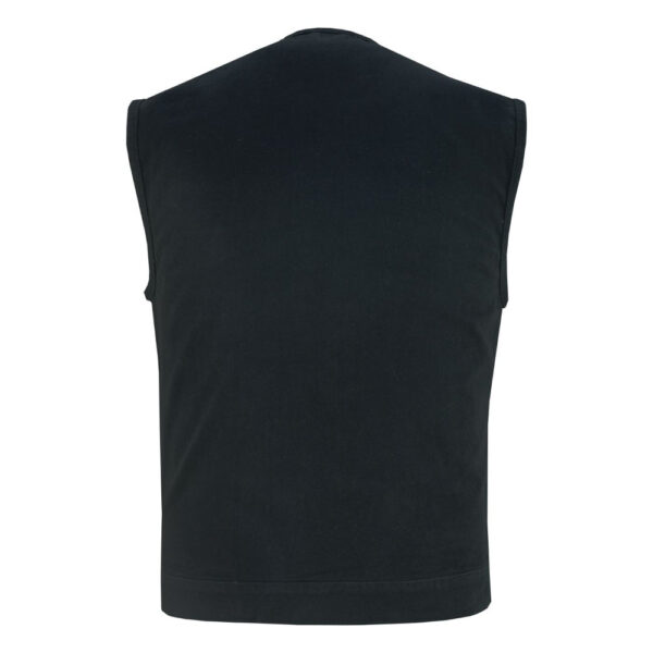 RM981BK Concealed Snaps, Denim Material, Hidden Zipper, w/o Collar - Image 4