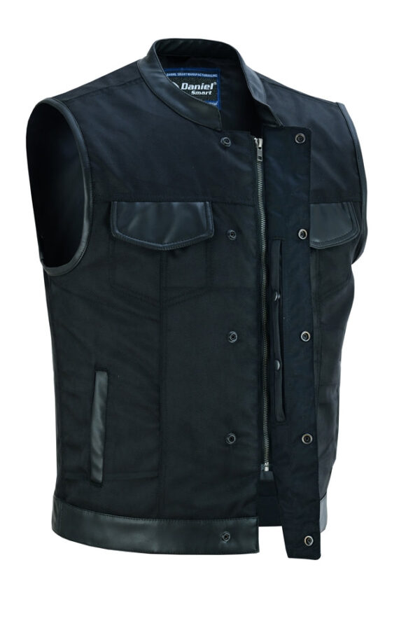 RC689 Concealed Snap Closure, Textile Material, Scoop Collar & Hidden - Image 4
