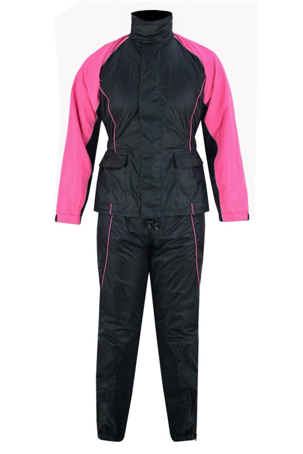 RC598PK Women's Rain Suit (Hot Pink) - Image 3