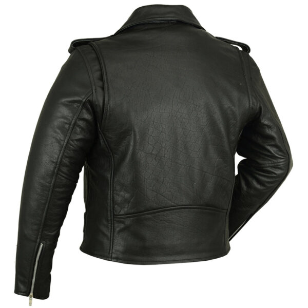 RC730 Men's Classic Plain Side Police Style M/C Jacket - Image 3