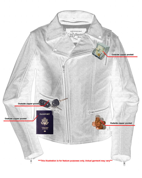 RC804 Women's Updated Stylish M/C Jacket - Image 4