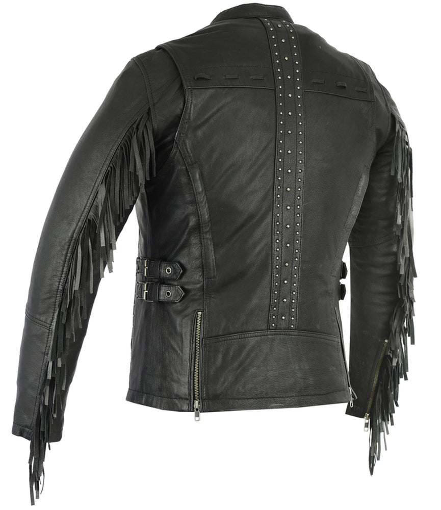 RC880 Women's Stylish Jacket with Fringe - Image 4