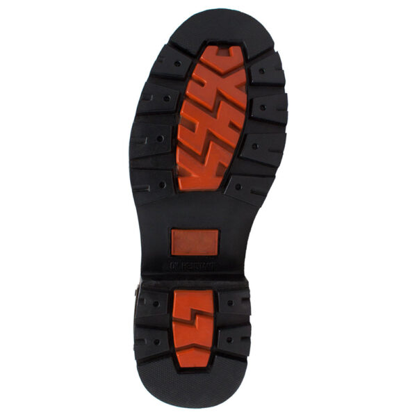 9143 Men's YKK Zipper Biker Boot-Black - Image 5