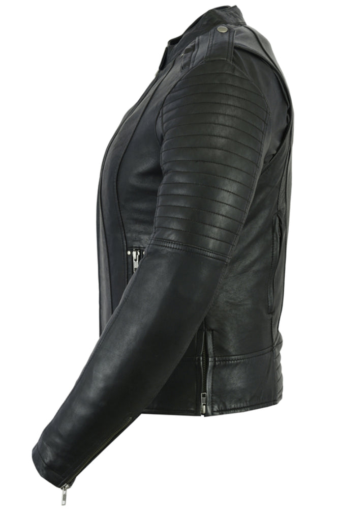 RC893 Women's Updated Biker Style Jacket - Image 3