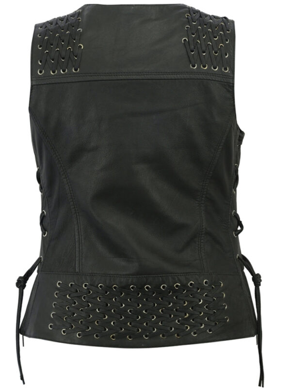 RC285 Women's Vest with Grommet and Lacing Accents - Image 4