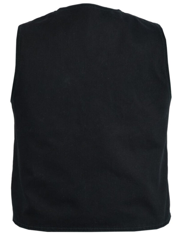 RM9725   Kid's Denim Plain Side Vest - Image 3
