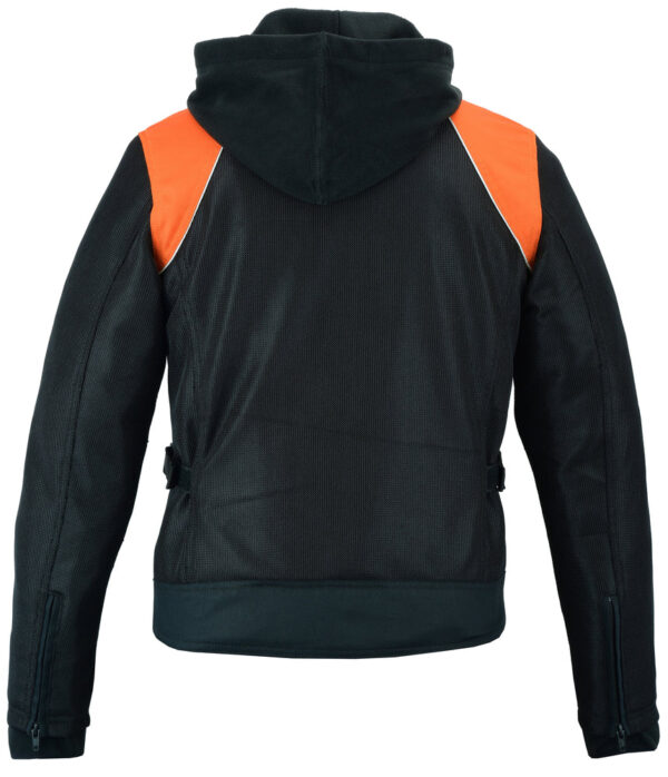 RC827 Women's Mesh 3-in-1 Riding Jacket (Black/Orange) - Image 3