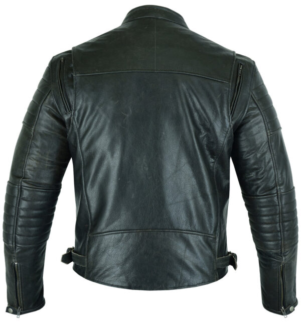 RC754 Men's Modern Crossover Scooter Jacket - Gun Metal Brown - Image 4