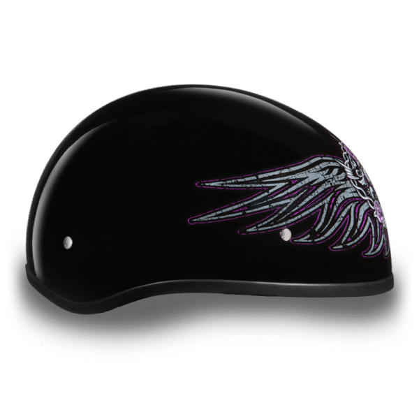 D6-BWH D.O.T. DAYTONA SKULL CAP - W/ BARBED WIRE HEART - Image 5