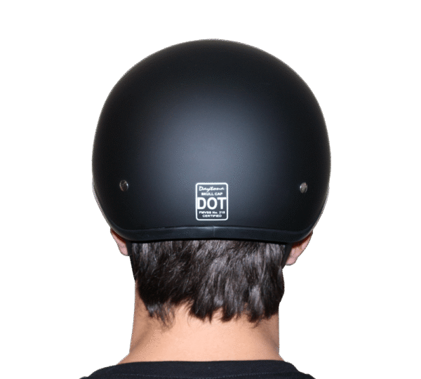 D6-SKW D.O.T. DAYTONA SKULL CAP - W/ SKULL WINGS - Image 9