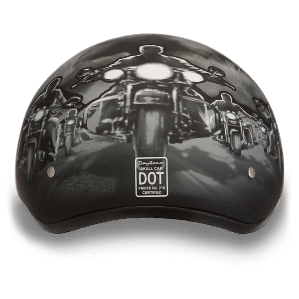 D6-G D.O.T. DAYTONA SKULL CAP - W/ GUNS - Image 4