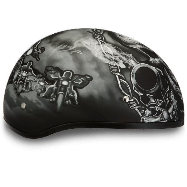 D6-G D.O.T. DAYTONA SKULL CAP - W/ GUNS - Image 5