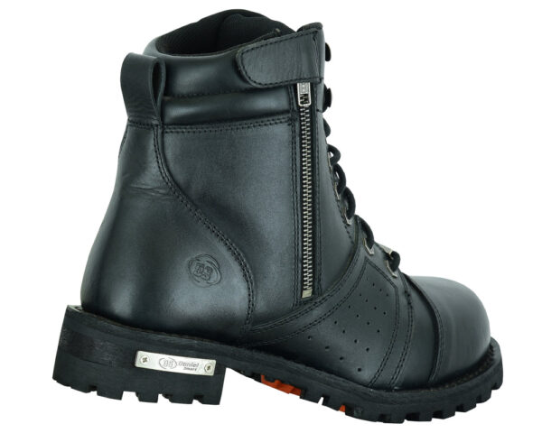 RC9731 Men's 6'' Side Zipper Plain Toe Boot W/Perforation - Image 6