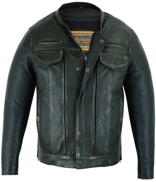 RC790 Men's Modern Utility Style Jacket in Lightweight Drum Dyed Dist - Image 4
