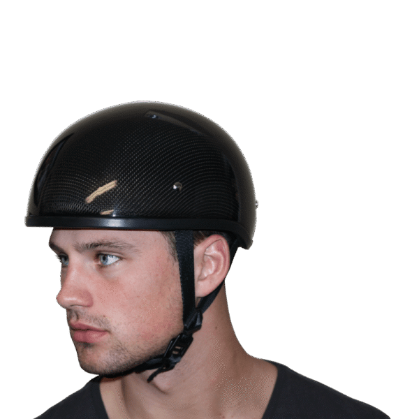 D2-GNS D.O.T. DAYTONA SKULL CAP W/O VISOR- GREY CARBON FIBER - Image 7