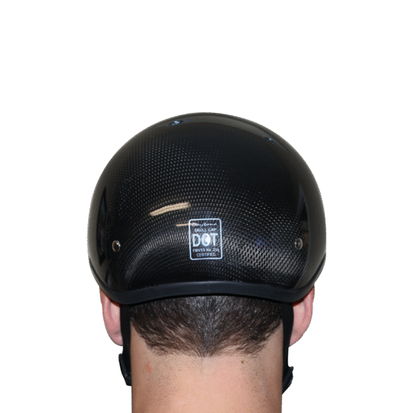 D2-GNS D.O.T. DAYTONA SKULL CAP W/O VISOR- GREY CARBON FIBER - Image 8
