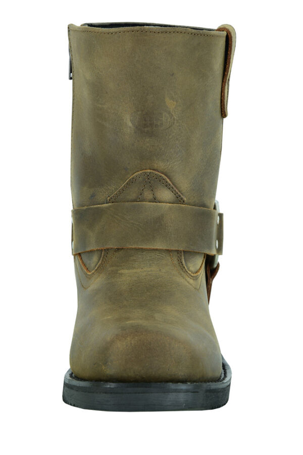 RC9742 Men's Side Zipper Waterproof Boots- Brown - Image 6