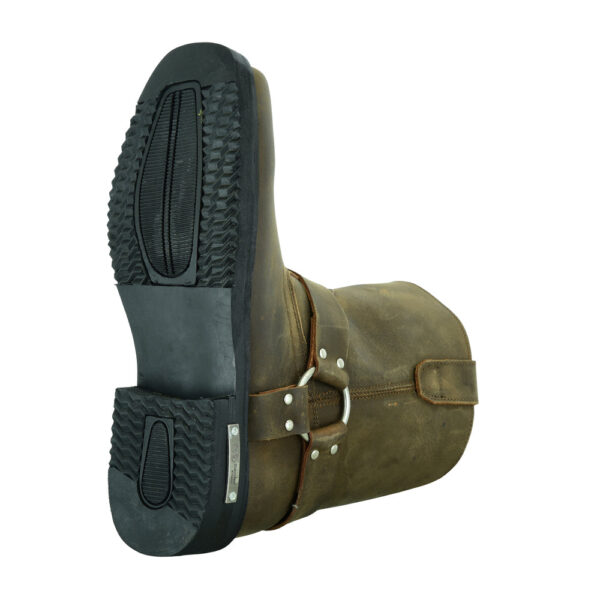RC9742 Men's Side Zipper Waterproof Boots- Brown - Image 7