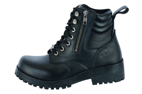 RC9768 Women's Side Zipper Plain Toe Boots - Image 3