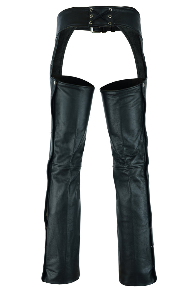 RC447TALL Tall Classic Leather Chaps with Jeans Pockets - Image 4