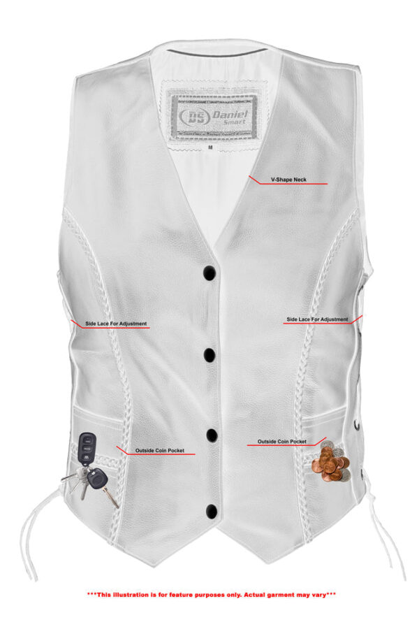 RC222 Women's Braided Vest - Image 5