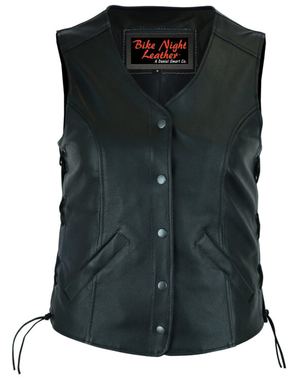 RC206 Women's Stylish Longer Body 3/4 Vest - Side Laces - Image 5