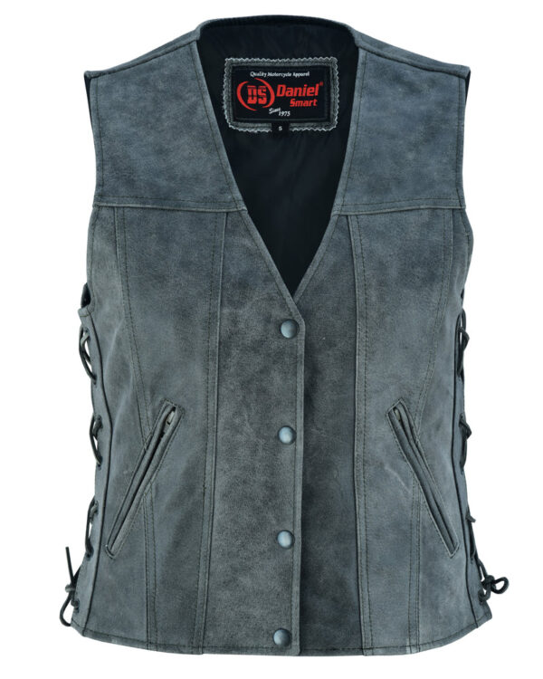 RC205V Women's Gray Single Back Panel Concealed Carry Vest - Image 6