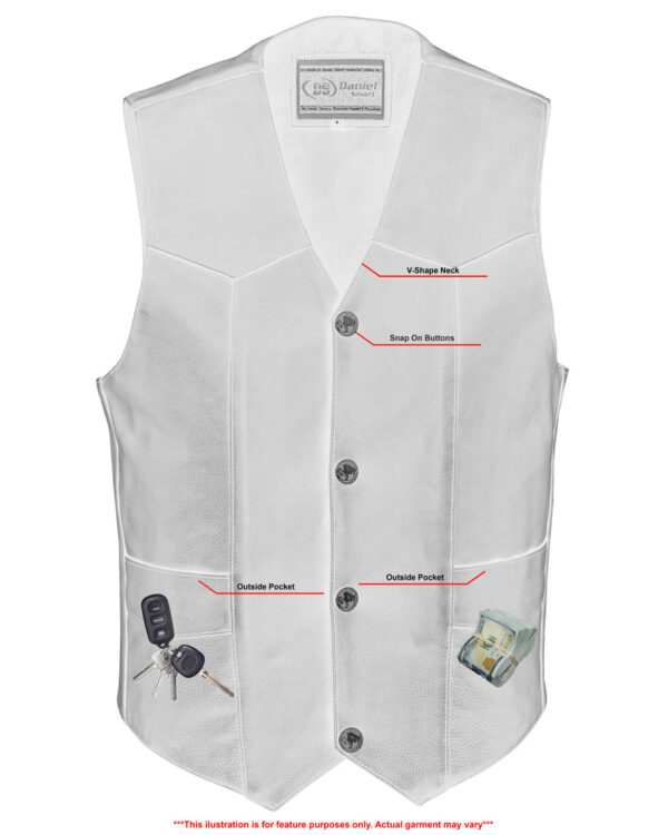 RC115 Men's Single Back Panel Concealed Carry Vest - Image 5