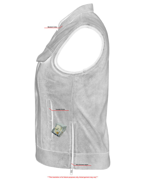 RC229  Women's Premium Single Back Panel Concealment Vest - GRAY - Image 5