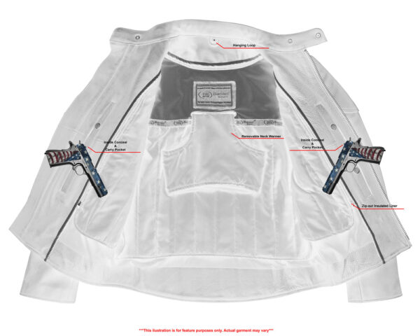 RC777 Men's Vented M/C Jacket Side Laces - Image 5
