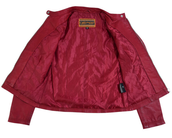 RC5501 Cabernet - Women's Fashion Leather Jacket - Image 4