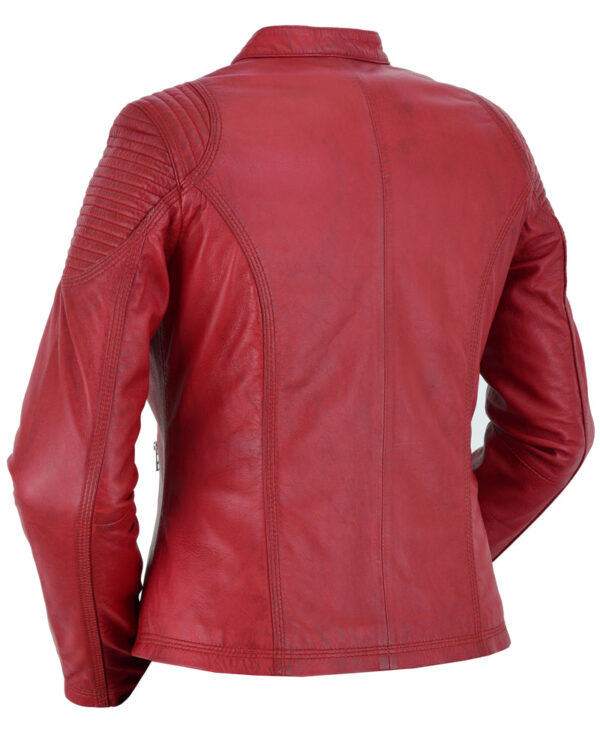 RC5501 Cabernet - Women's Fashion Leather Jacket - Image 6