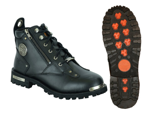 RC9730 Men's 6 Side Zipper Plain Toe Boot - Image 5