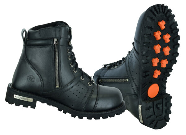 RC9731 Men's 6'' Side Zipper Plain Toe Boot W/Perforation - Image 5
