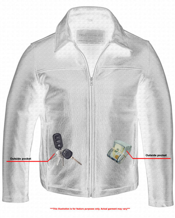 RC780 Men's Drum Dyed New Zealand Lambskin Jacket - Image 3