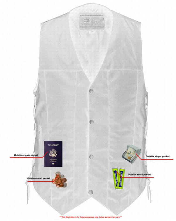 RC113 Men's Textile Ten Pocket Utility Vest - Image 3