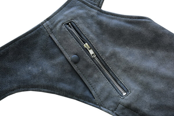 RC413 Unisex Double Deep Pocket Thermal Lined Chaps - GRAY - Image 7