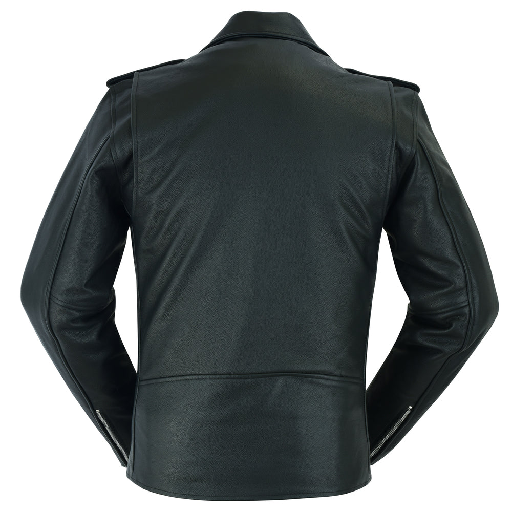 RC712TALL Men's Classic Plain Side Police Style M/C Jacket - TALL - Image 5